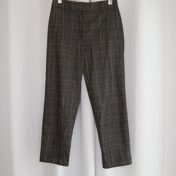 Aritzia Wilfred Wool Cashmere Blend Plaid Pants Size 4 - Picture 2 of 7